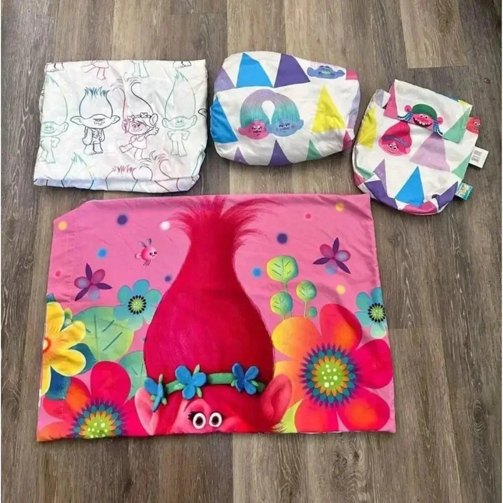 Trolls Twin Bedding Set, Sheets and Pillow Case‎ #k5